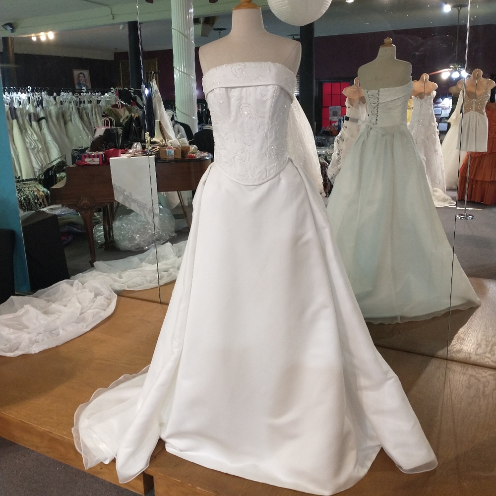 Two piece wedding dress